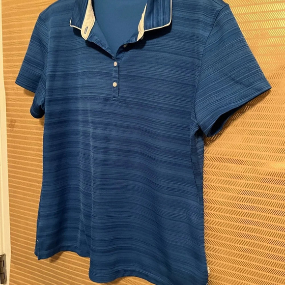 LADY HAGEN~ATHLETIC GOLF SHIRT~BLUE~LG - Picture 3 of 7